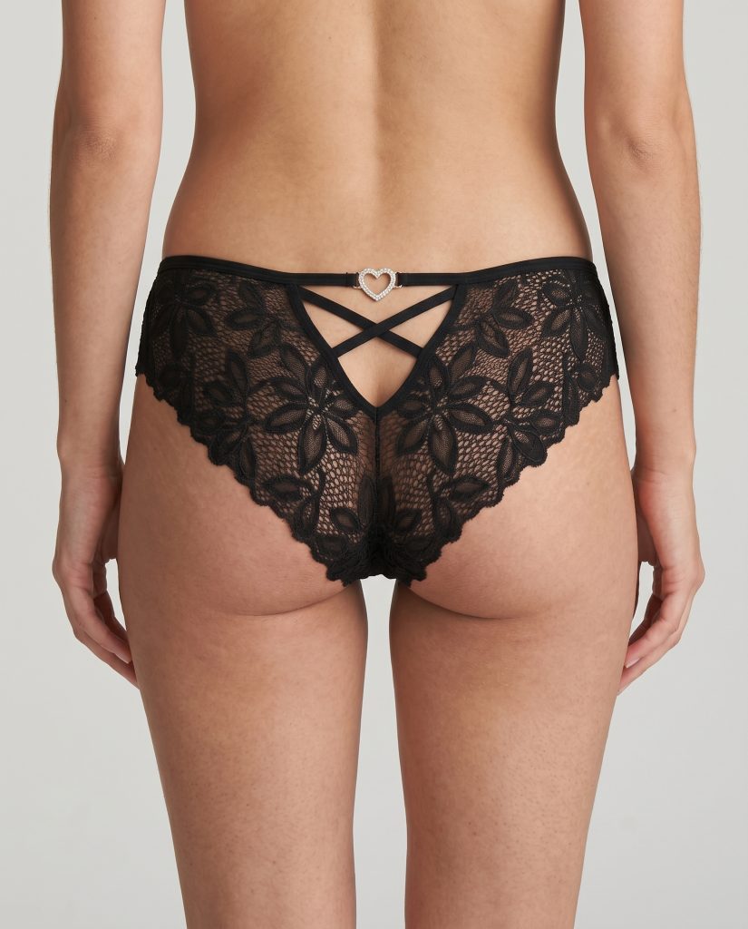 Fatelys Love Noir Siyah Şeritli Fantazi Külot – Love Detaylı Fransız Zarafeti